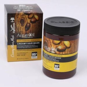 ماسک مو تقویت کننده لایتنس مدل Argan Oil فاقد سولفات مناسب انواع مو حجم 1000 میلی لیتر