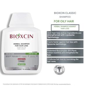 شامپو ضد ریزش بیوکسین کلاسیک موهای چرب 300 میل